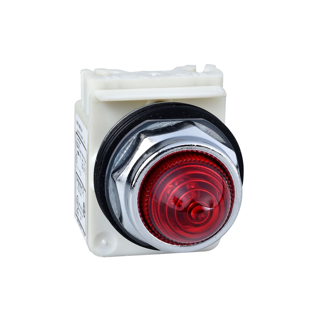 Schneider 9001KP35LRR9 30mm 24V AC/DC Ba 9S IP66 Kırmızı Parlak Led Pilot Işığı