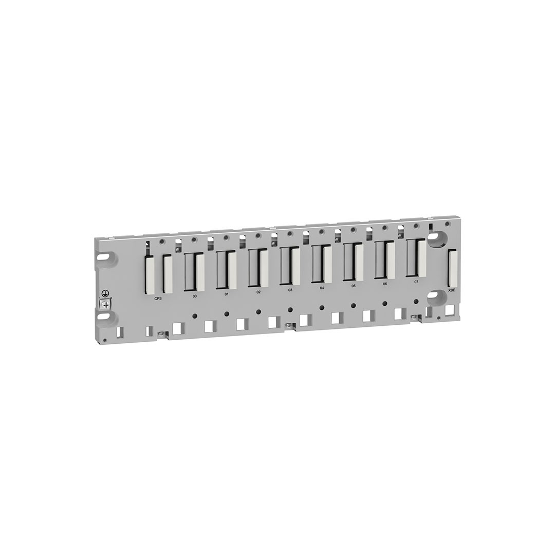 Schneider BMXXBP0800 M340 8 Delikli Panel-Plaka-Dın Ray Montajlı Raf