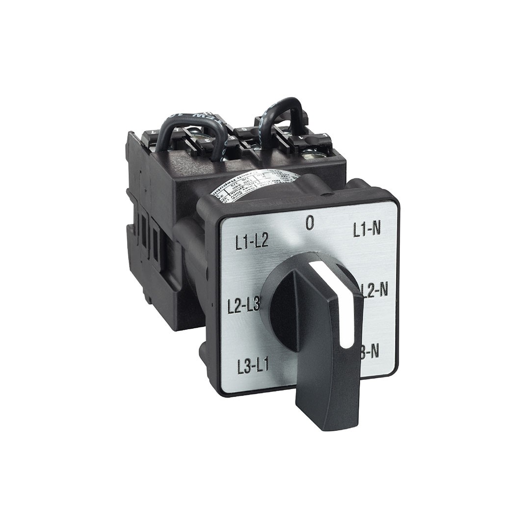 Schneider K1F027MLH 45 Derece 12A 3L ve 3L-N Pako Şalter Voltmetre