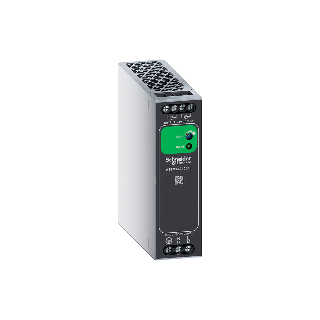 Schneider ABLS1A24050E – 24V DC, 5A (120W) DIN Ray Montajlı Anahtarlamalı Güç Kaynağı
