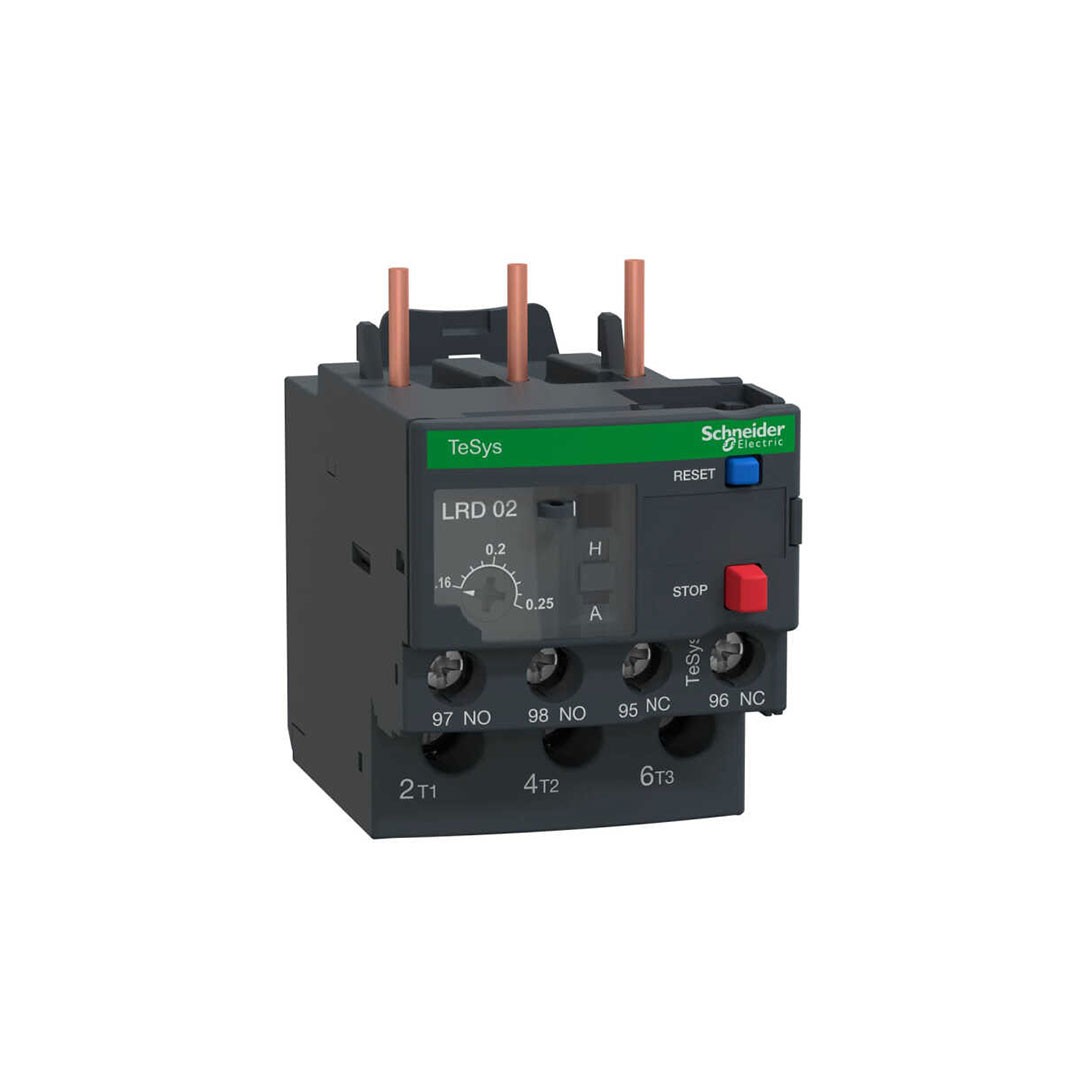 Schneider LRD02 Tesys Lrd Termik Röle 0.16-0.25A Class 10A