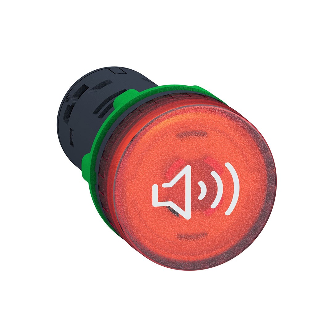 Schneider XB5KS2M4 230V AC/DC Kırmızı 90dB Işıklı Buzzer