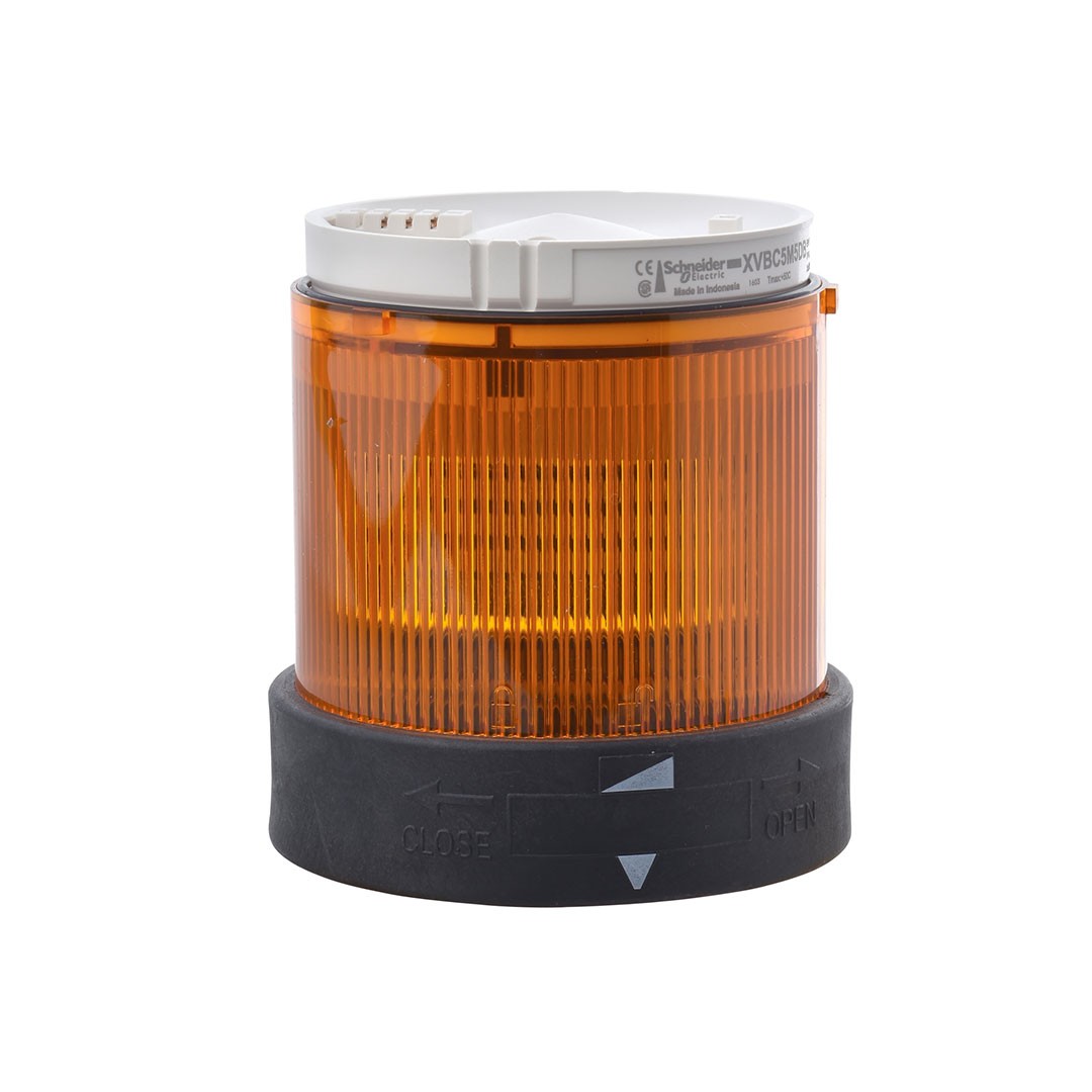 Schneider XVBC4B5 48Vdc 10W Flaşörlü Turuncu Işıklı Kolon