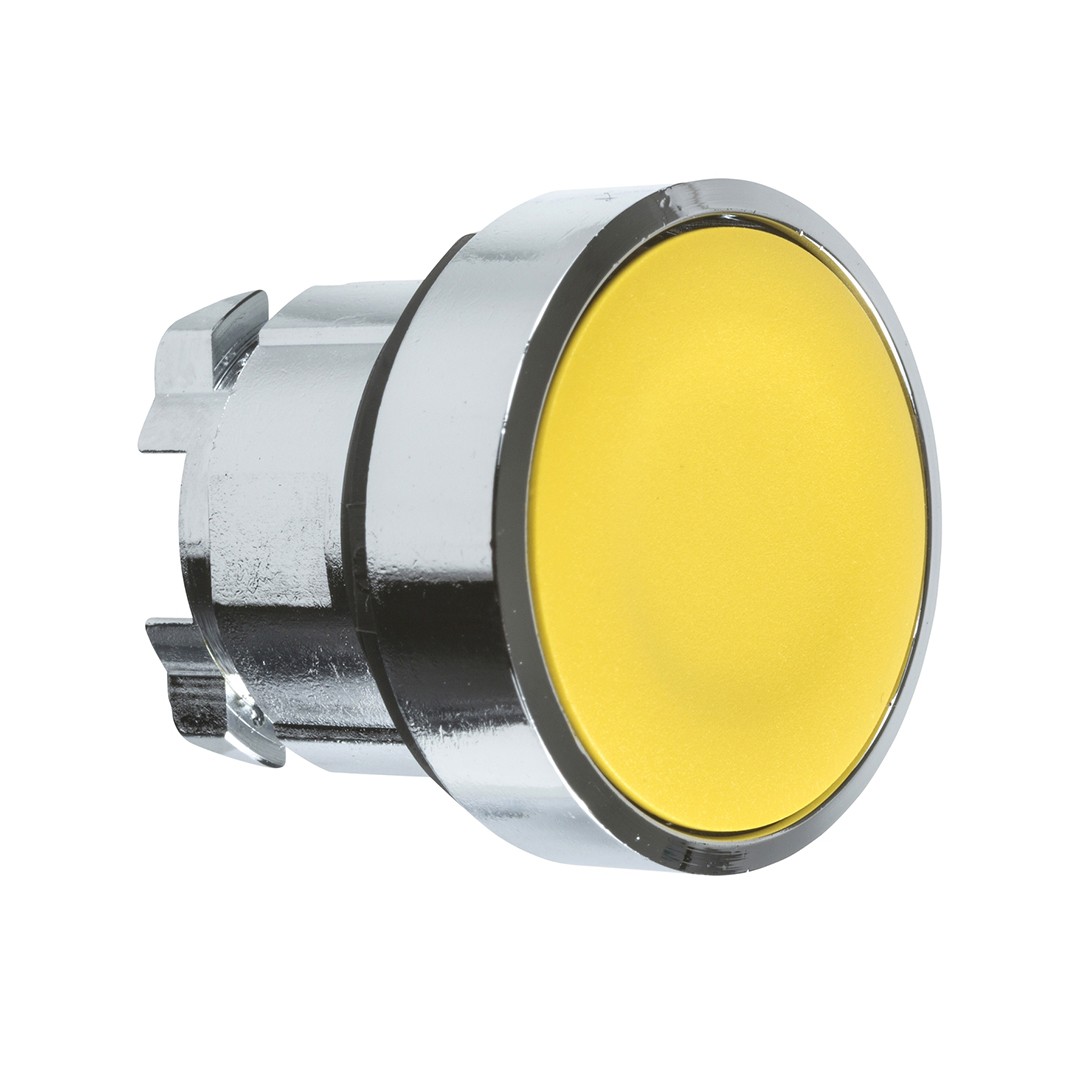 Schneider ZB4BA5 22mm Yaylı Dönüşlü Sarı Sıva Altı Buton Başlığı