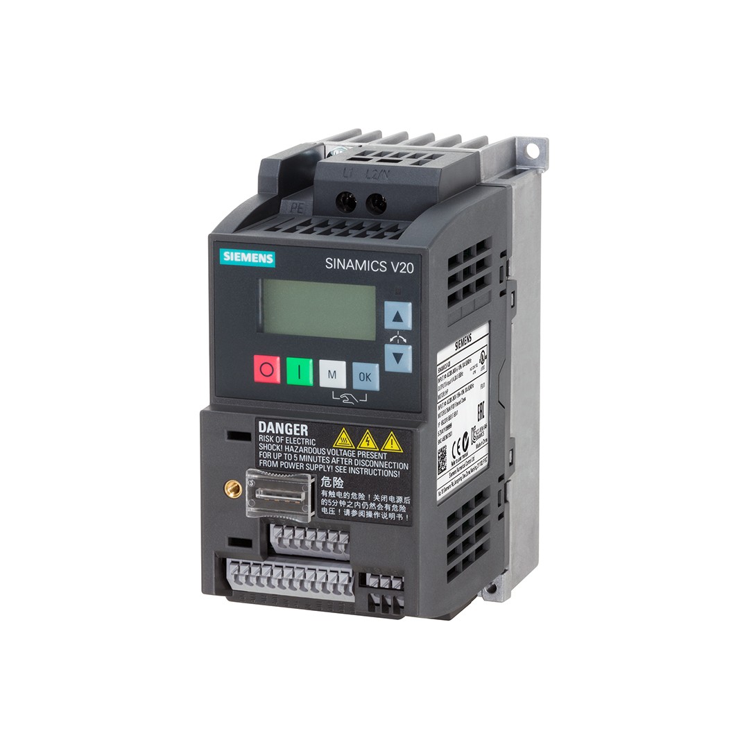 Siemens 6SL3210-5BB15-5UV1 SINAMICS V20 0,55 KW 1FAZ 400V/3FAZ 400V