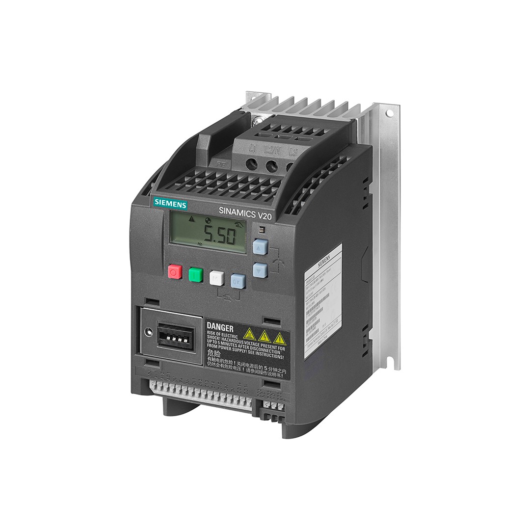 Siemens 6SL3210-5BE13-7UV0 SINAMICS V20 0,37 KW 3FAZ 400V/3FAZ 400V